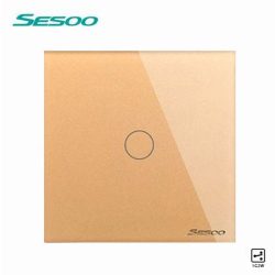 Sesoo A601G váltó érintőkapcsoló, alternatív érintőkapcsoló, aranybarna