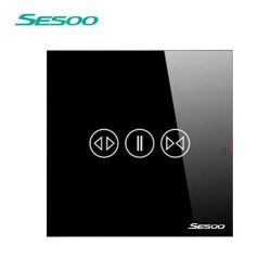 Sesoo C601B fekete érintő redőnykapcsoló