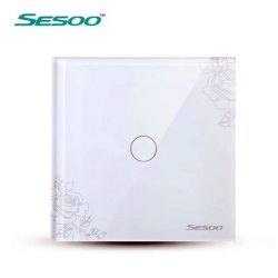 Sesoo D601F virágmintás egypólusú érintőkapcsoló