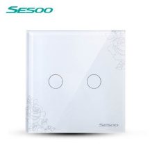 Sesoo D602F virágmintás érintő csillárkapcsoló