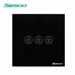 Sesoo F601B fekete ventillátor kapcsoló
