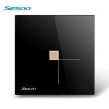 Sesoo S601B fekete egypólusú érintőkapcsoló 