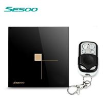   Sesoo S601BY  fekete távirányítós egypólusú érintőkapcsoló 
