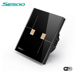Sesoo W602B fekete WiFi csillár érintőkapcsoló